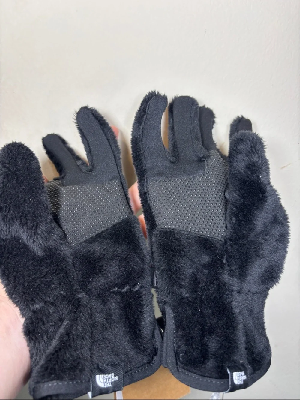 The North Face Black Faux Fur Gloves